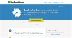 Desktop Screenshot of bredbandskollen.se